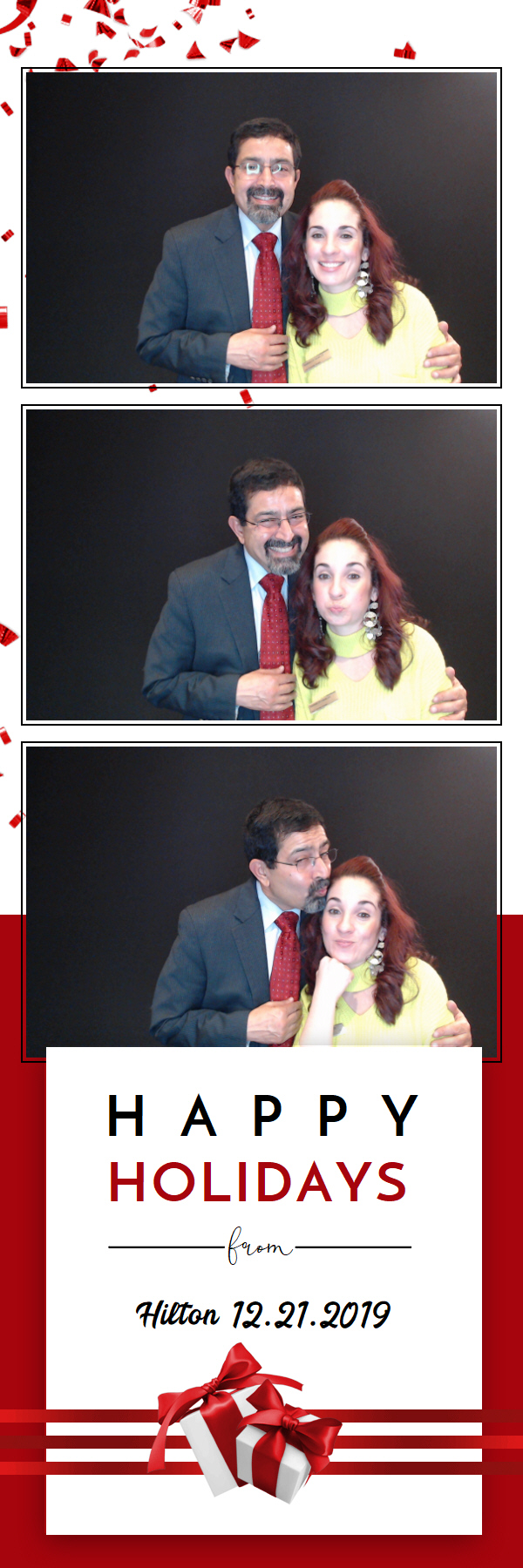 Hilton Holiday Party 2019 | View more photos from the event at gallery.saycheesephotobooth.com/u/SayCheesePhotoBooth/Hilton-Holiday-Party-2019