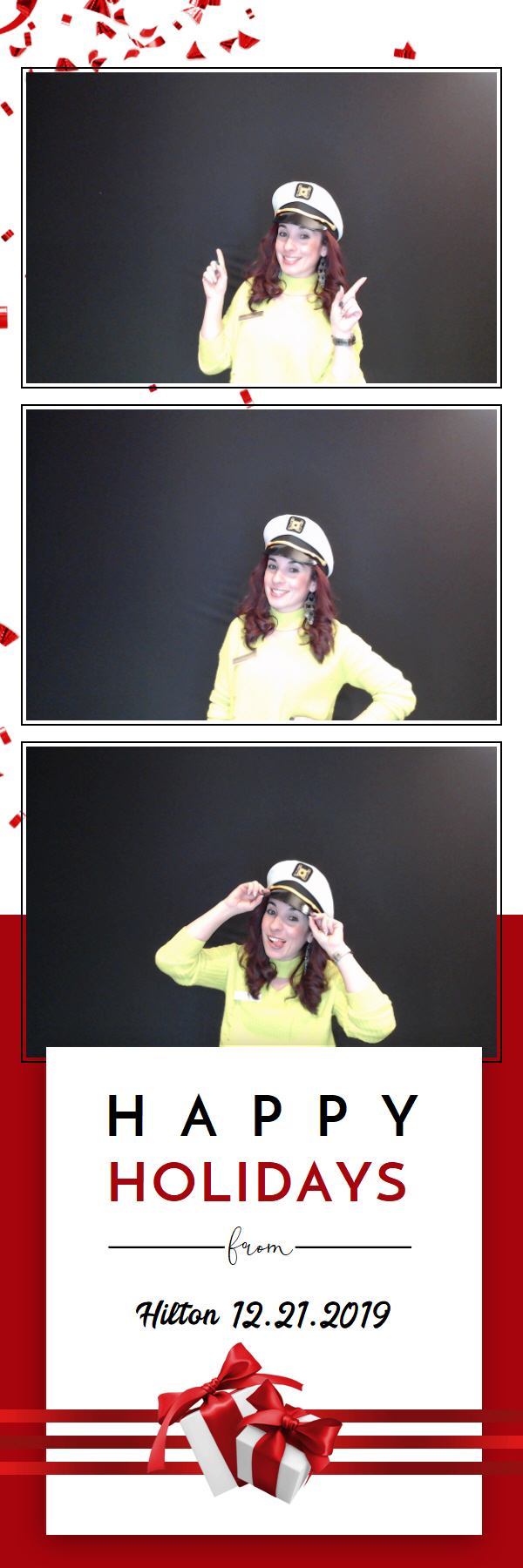 Hilton Holiday Party 2019 | View more photos from the event at gallery.saycheesephotobooth.com/u/SayCheesePhotoBooth/Hilton-Holiday-Party-2019