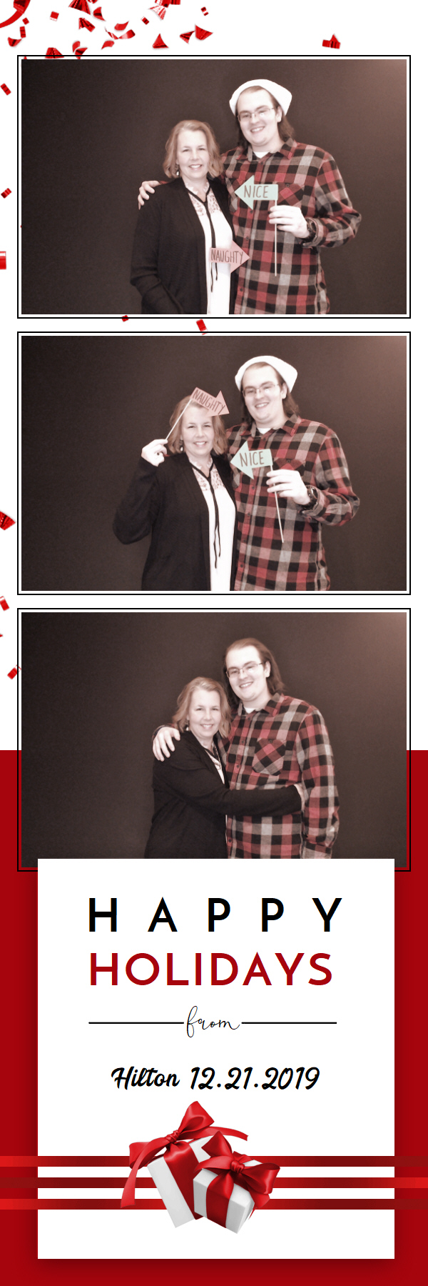 Hilton Holiday Party 2019 | View more photos from the event at gallery.saycheesephotobooth.com/u/SayCheesePhotoBooth/Hilton-Holiday-Party-2019