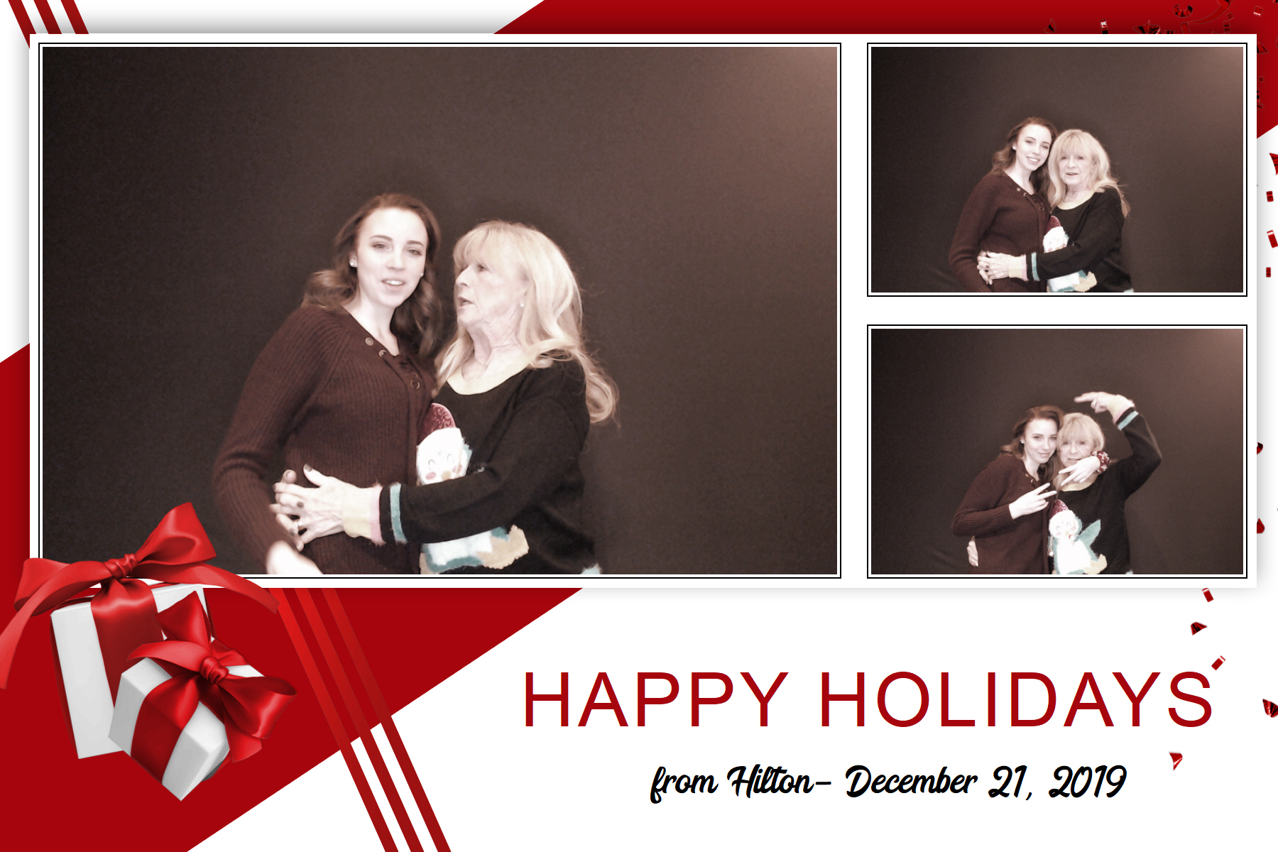 Hilton Holiday Party 2019 | View more photos from the event at gallery.saycheesephotobooth.com/u/SayCheesePhotoBooth/Hilton-Holiday-Party-2019