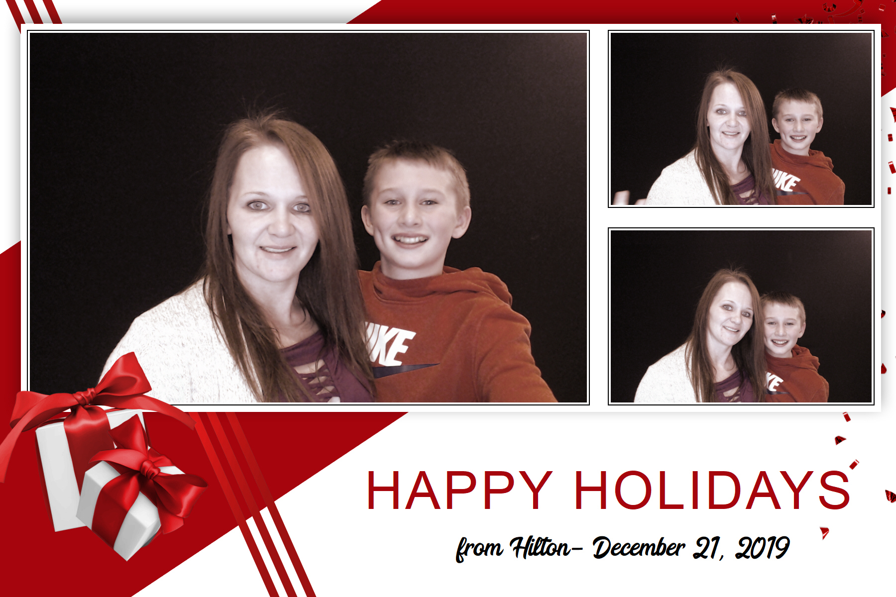 Hilton Holiday Party 2019 | View more photos from the event at gallery.saycheesephotobooth.com/u/SayCheesePhotoBooth/Hilton-Holiday-Party-2019