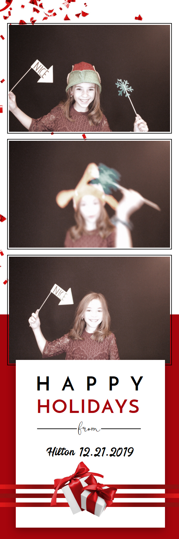 Hilton Holiday Party 2019 | View more photos from the event at gallery.saycheesephotobooth.com/u/SayCheesePhotoBooth/Hilton-Holiday-Party-2019