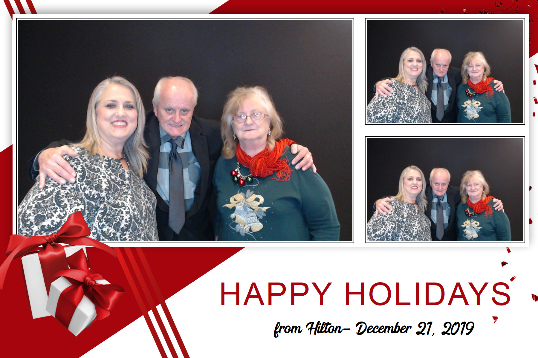 Hilton Holiday Party 2019 | View more photos from the event at gallery.saycheesephotobooth.com/u/SayCheesePhotoBooth/Hilton-Holiday-Party-2019