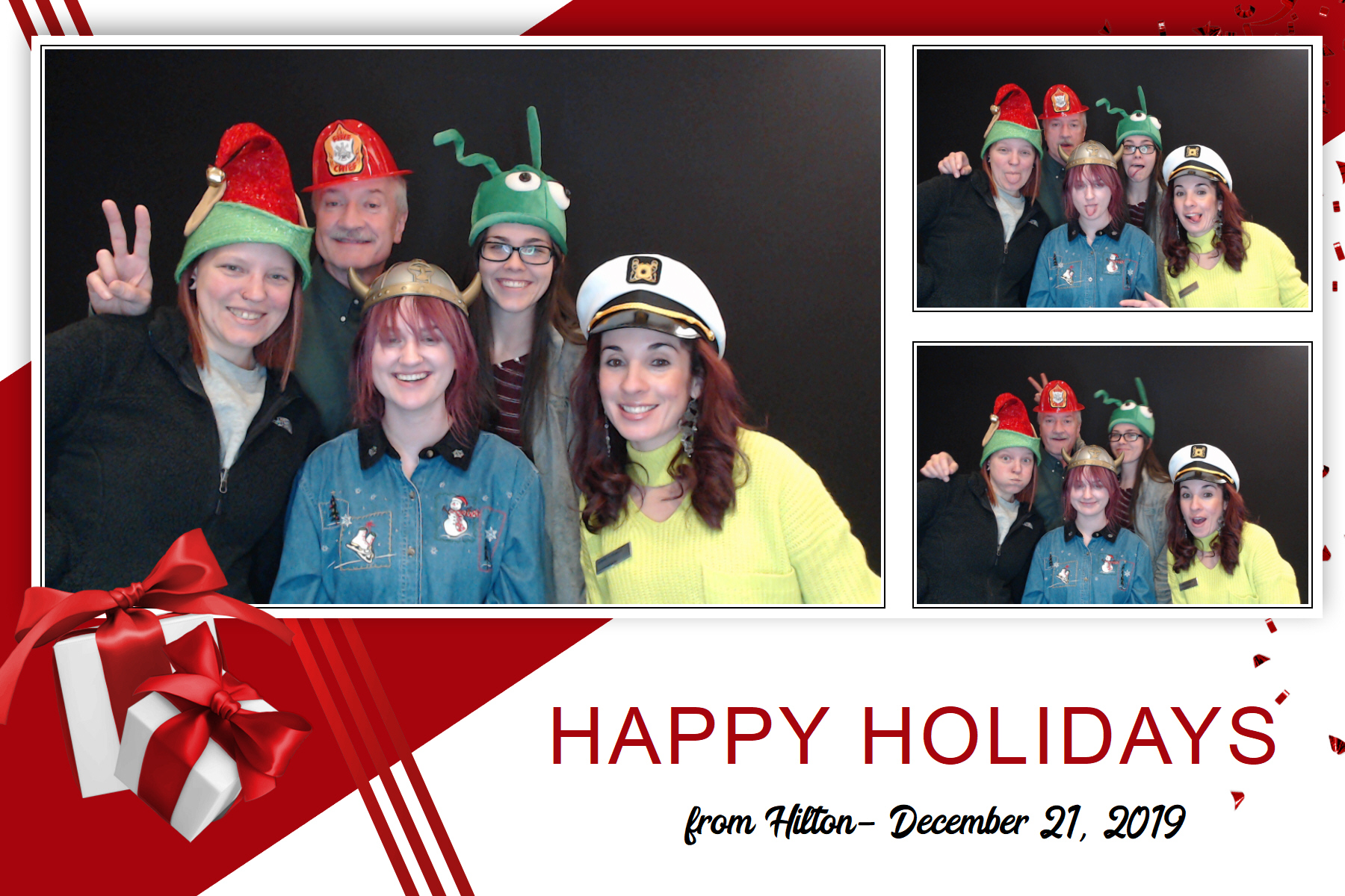 Hilton Holiday Party 2019 | View more photos from the event at gallery.saycheesephotobooth.com/u/SayCheesePhotoBooth/Hilton-Holiday-Party-2019