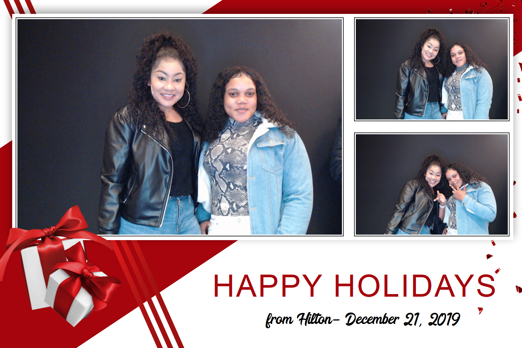 Hilton Holiday Party 2019 | View more photos from the event at gallery.saycheesephotobooth.com/u/SayCheesePhotoBooth/Hilton-Holiday-Party-2019