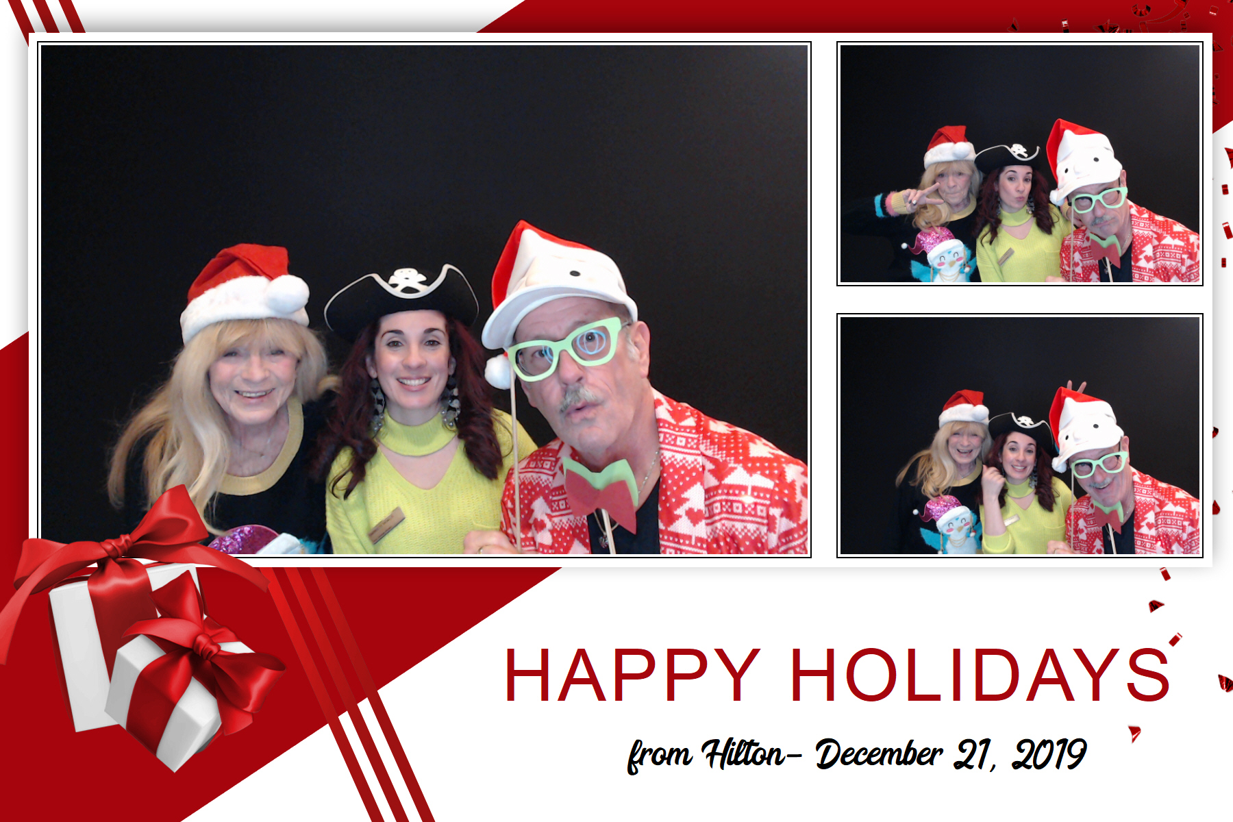 Hilton Holiday Party 2019 | View more photos from the event at gallery.saycheesephotobooth.com/u/SayCheesePhotoBooth/Hilton-Holiday-Party-2019