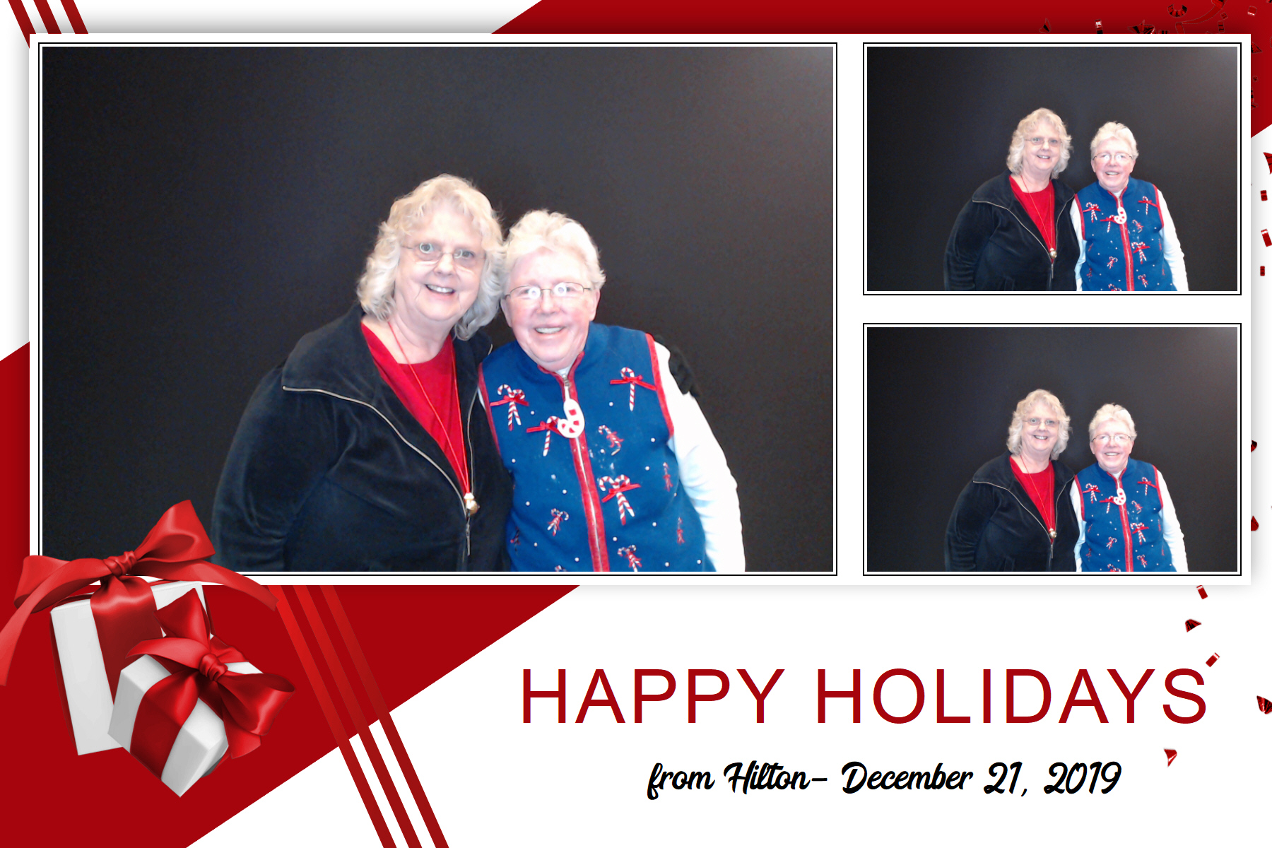 Hilton Holiday Party 2019 | View more photos from the event at gallery.saycheesephotobooth.com/u/SayCheesePhotoBooth/Hilton-Holiday-Party-2019