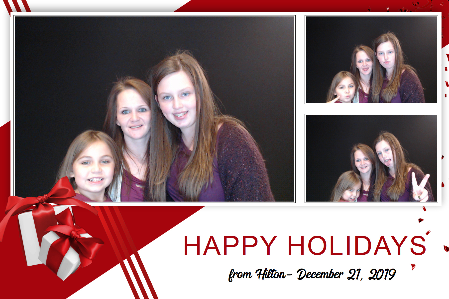 Hilton Holiday Party 2019 | View more photos from the event at gallery.saycheesephotobooth.com/u/SayCheesePhotoBooth/Hilton-Holiday-Party-2019