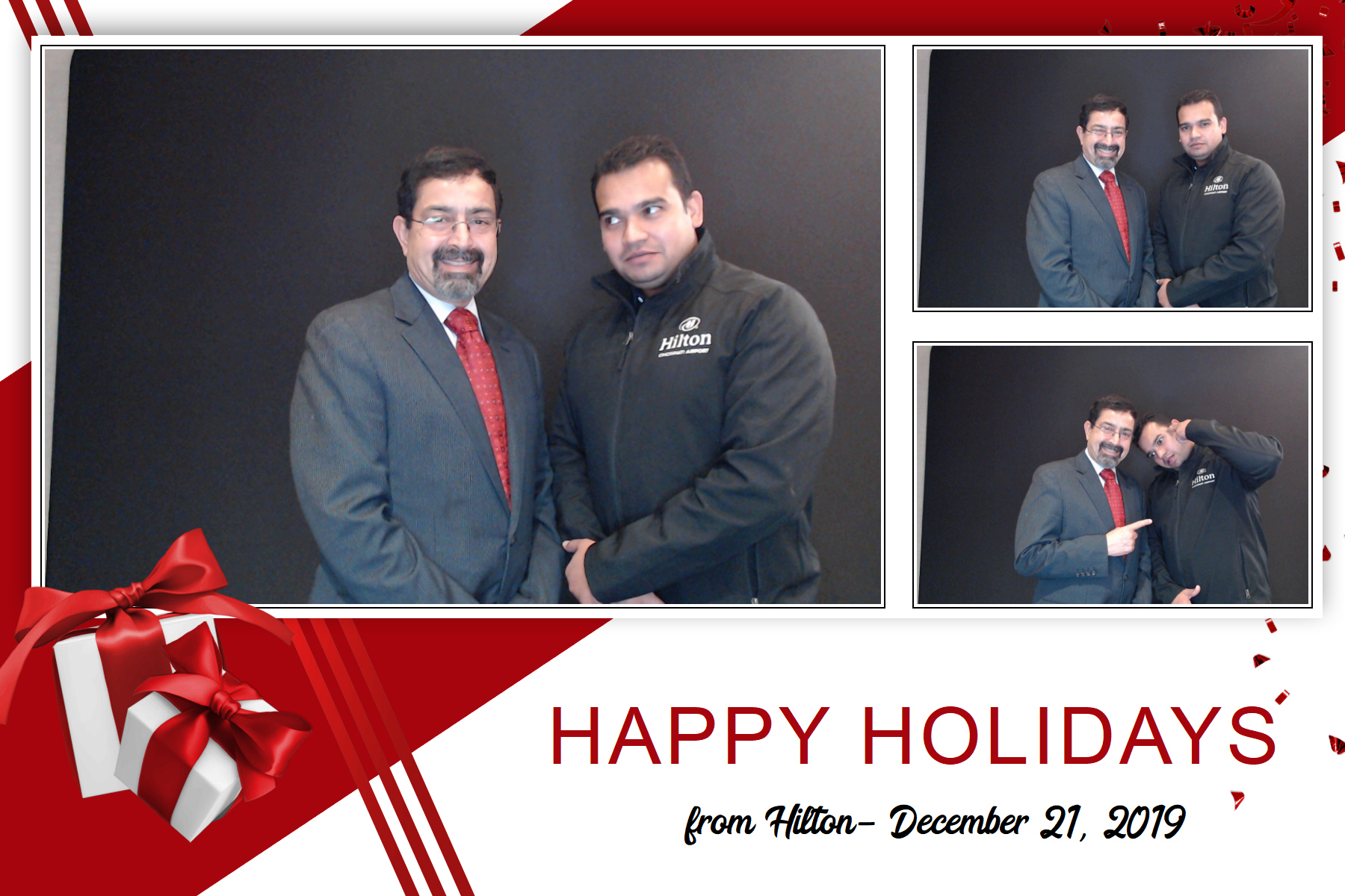 Hilton Holiday Party 2019 | View more photos from the event at gallery.saycheesephotobooth.com/u/SayCheesePhotoBooth/Hilton-Holiday-Party-2019