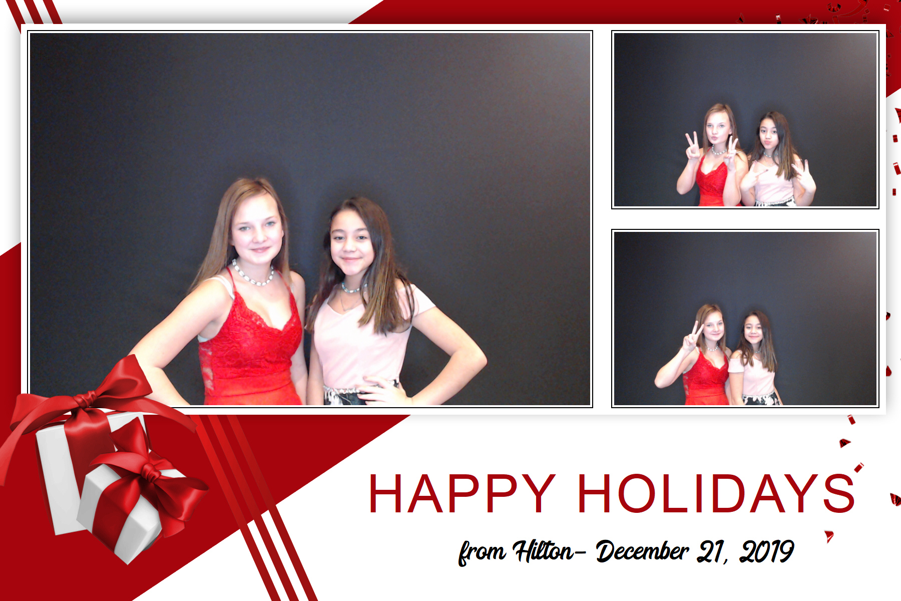 Hilton Holiday Party 2019 | View more photos from the event at gallery.saycheesephotobooth.com/u/SayCheesePhotoBooth/Hilton-Holiday-Party-2019