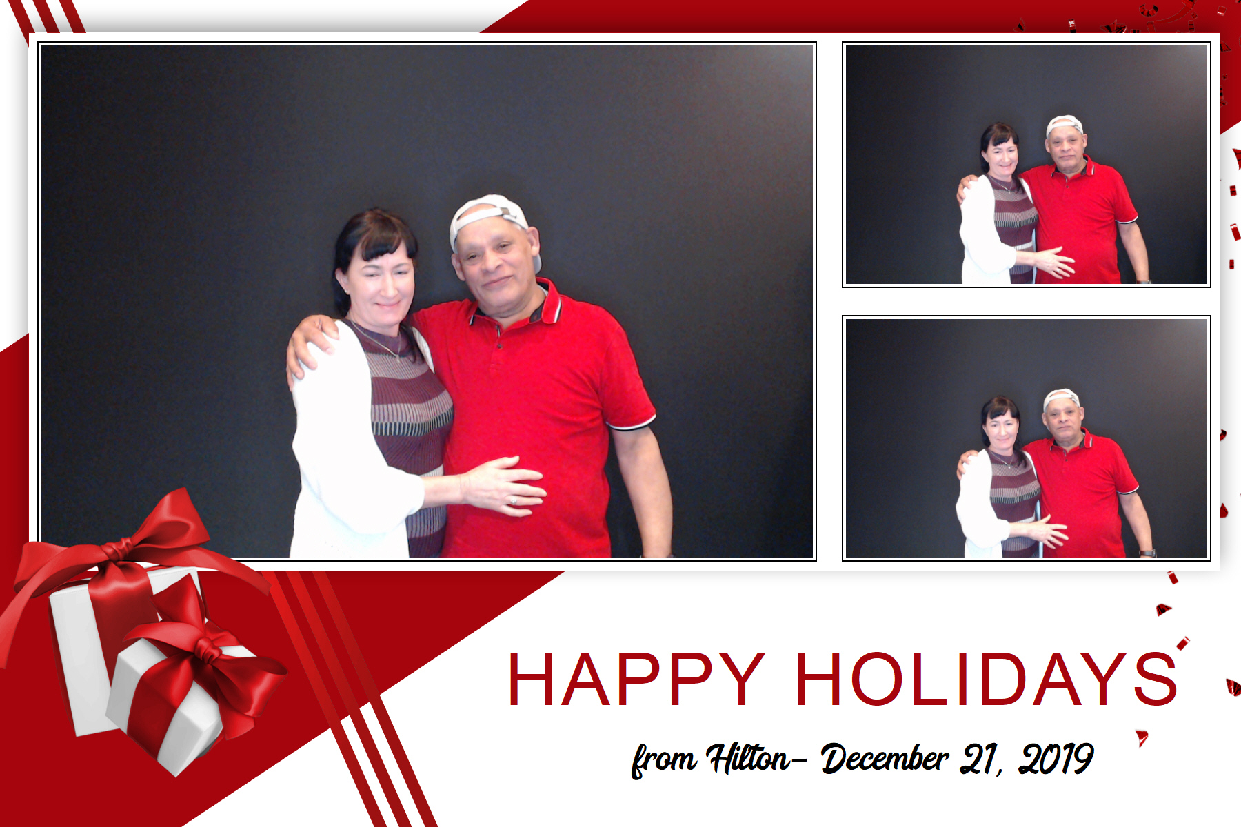 Hilton Holiday Party 2019 | View more photos from the event at gallery.saycheesephotobooth.com/u/SayCheesePhotoBooth/Hilton-Holiday-Party-2019