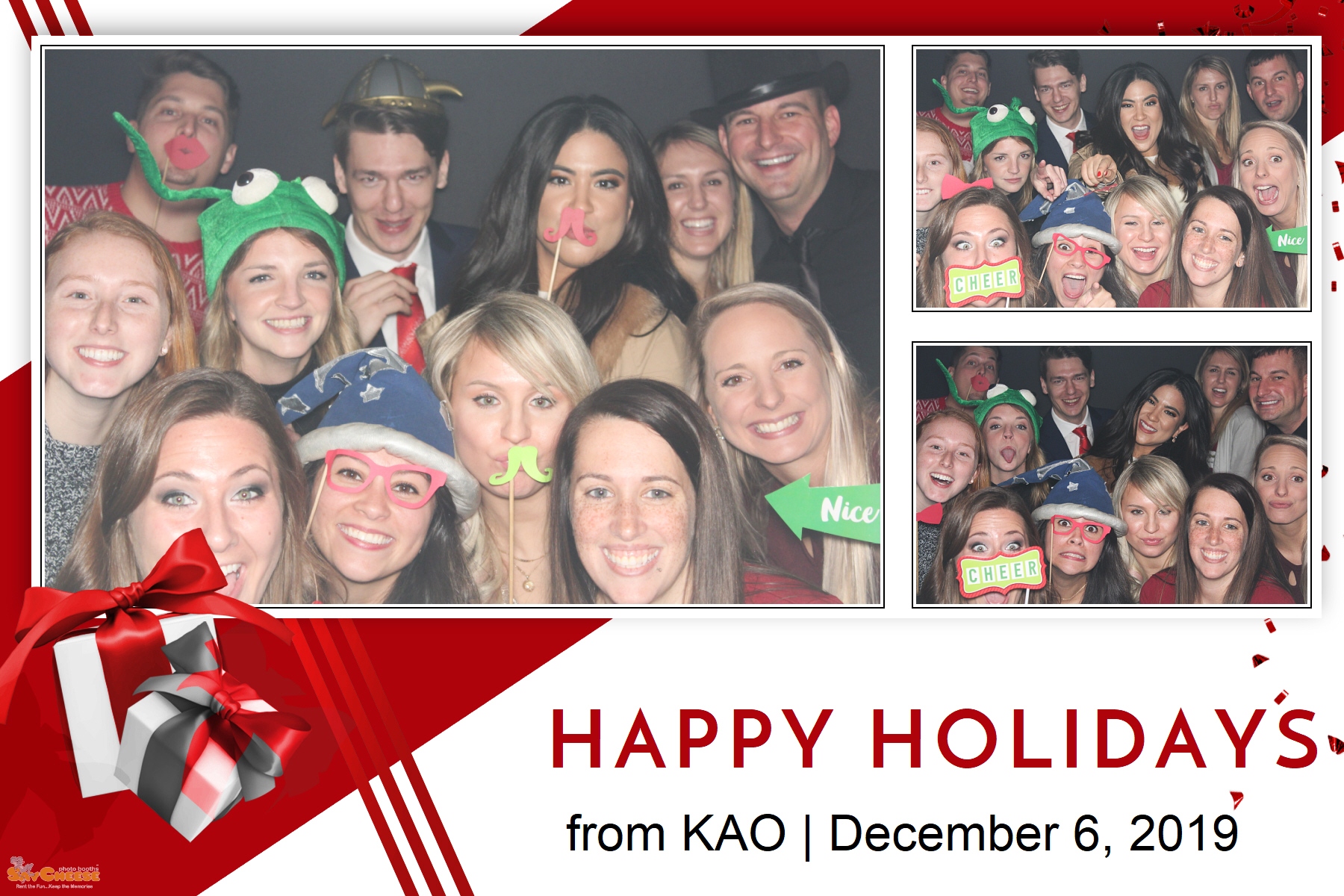 KAO Holiday Party  | View more photos from the event at gallery.saycheesephotobooth.com/u/SayCheesePhotoBooth/KAO-Holiday-Party