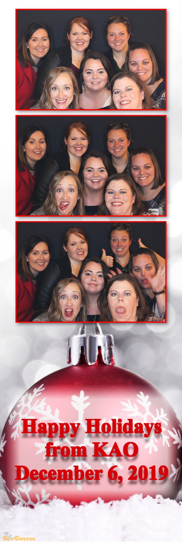 KAO Holiday Party  | View more photos from the event at gallery.saycheesephotobooth.com/u/SayCheesePhotoBooth/KAO-Holiday-Party
