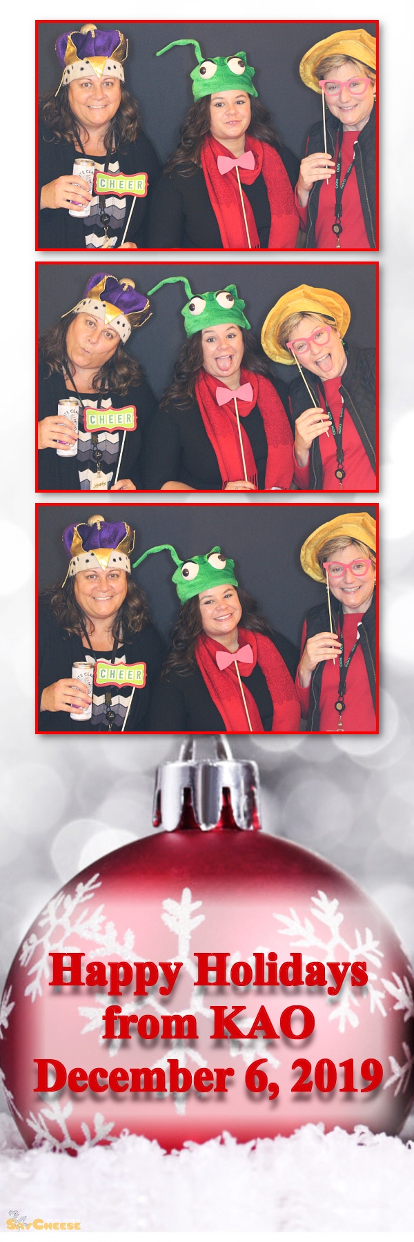 KAO Holiday Party  | View more photos from the event at gallery.saycheesephotobooth.com/u/SayCheesePhotoBooth/KAO-Holiday-Party