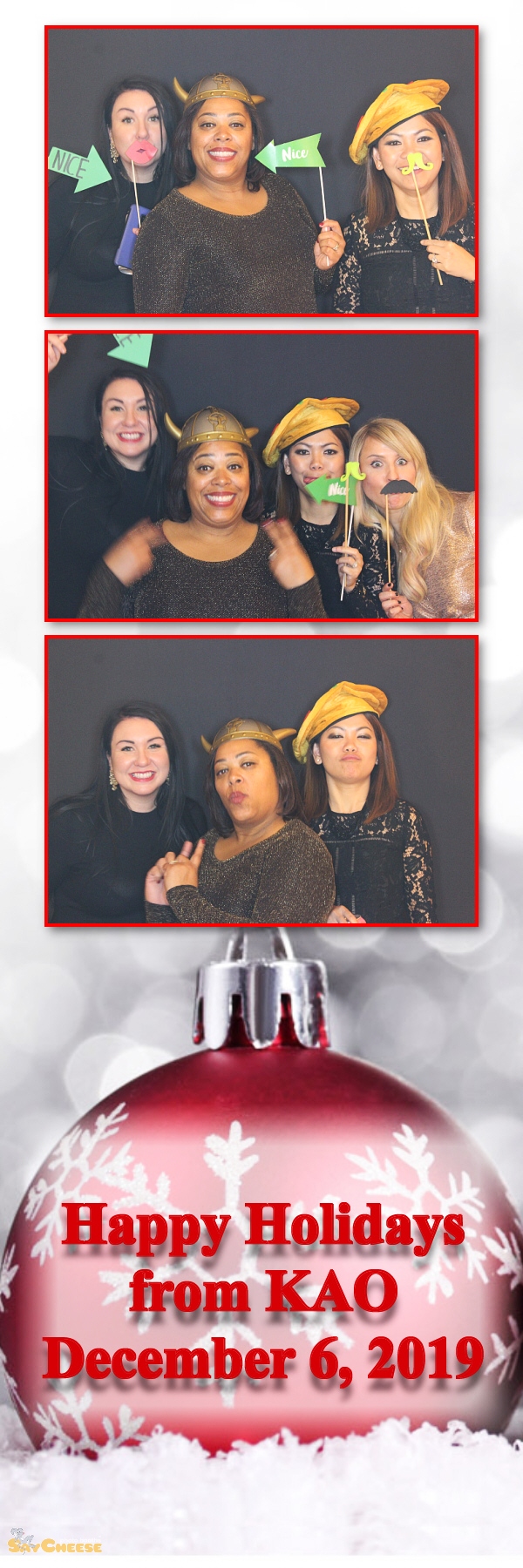 KAO Holiday Party  | View more photos from the event at gallery.saycheesephotobooth.com/u/SayCheesePhotoBooth/KAO-Holiday-Party