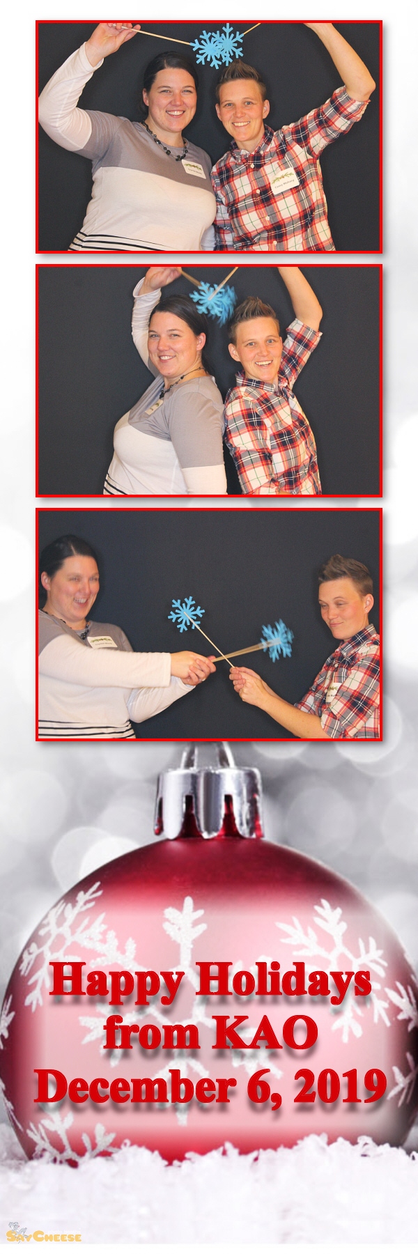 KAO Holiday Party  | View more photos from the event at gallery.saycheesephotobooth.com/u/SayCheesePhotoBooth/KAO-Holiday-Party
