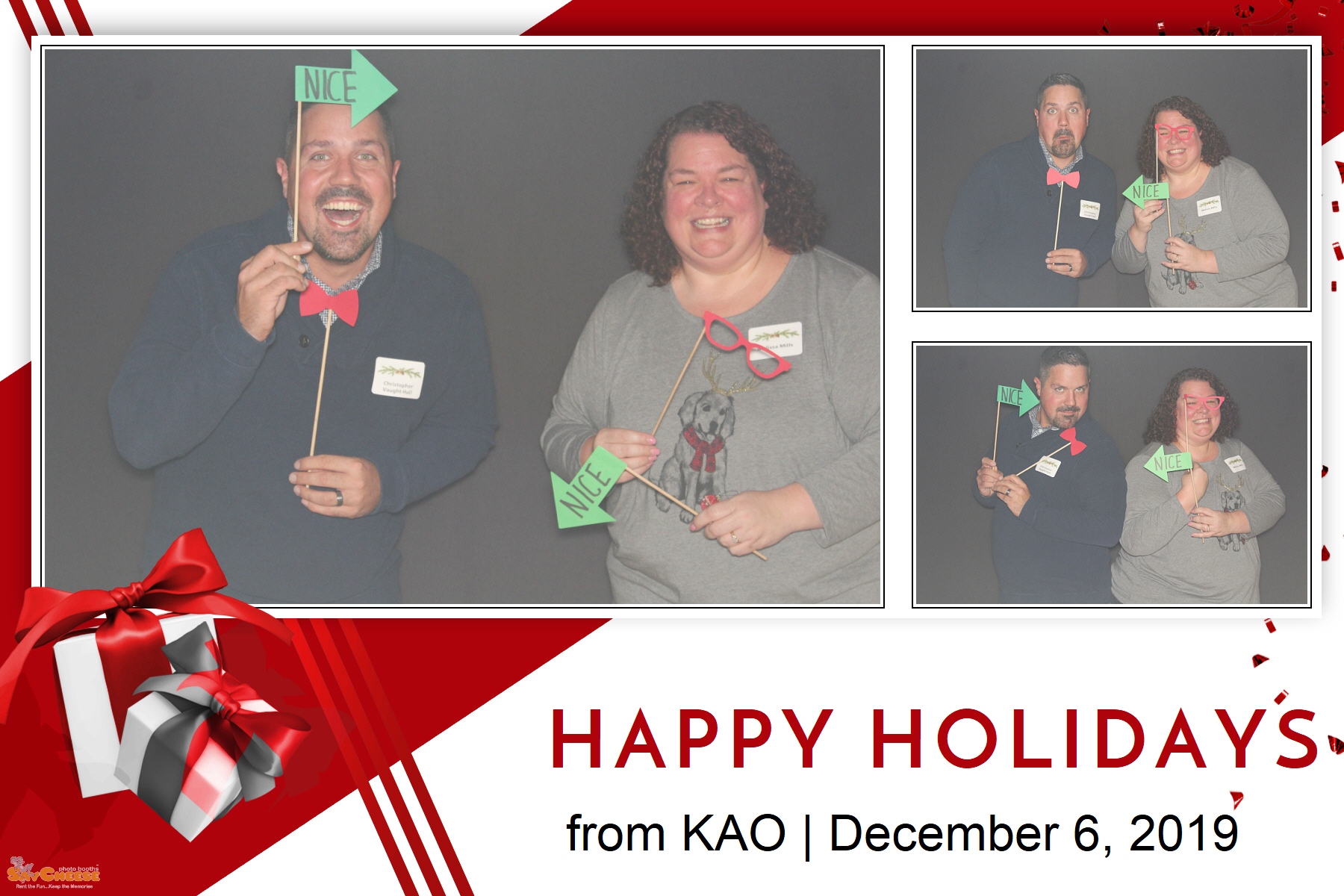 KAO Holiday Party  | View more photos from the event at gallery.saycheesephotobooth.com/u/SayCheesePhotoBooth/KAO-Holiday-Party