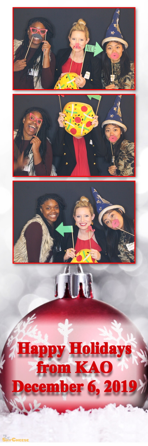 KAO Holiday Party  | View more photos from the event at gallery.saycheesephotobooth.com/u/SayCheesePhotoBooth/KAO-Holiday-Party