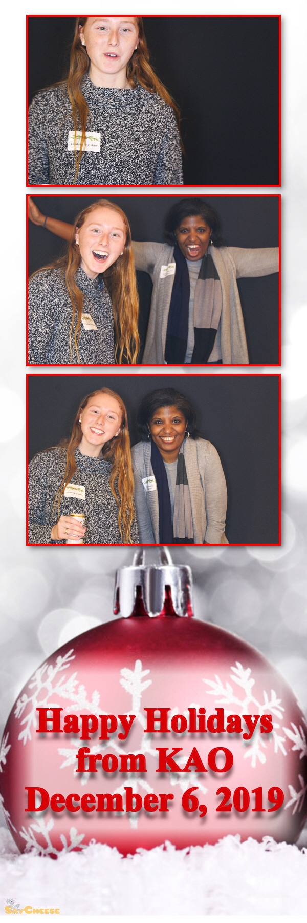 KAO Holiday Party  | View more photos from the event at gallery.saycheesephotobooth.com/u/SayCheesePhotoBooth/KAO-Holiday-Party