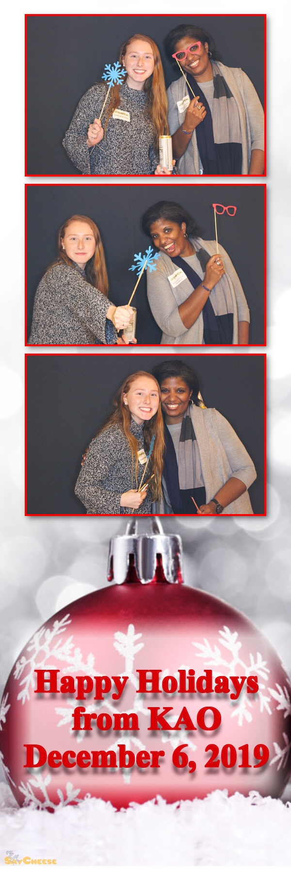 KAO Holiday Party  | View more photos from the event at gallery.saycheesephotobooth.com/u/SayCheesePhotoBooth/KAO-Holiday-Party