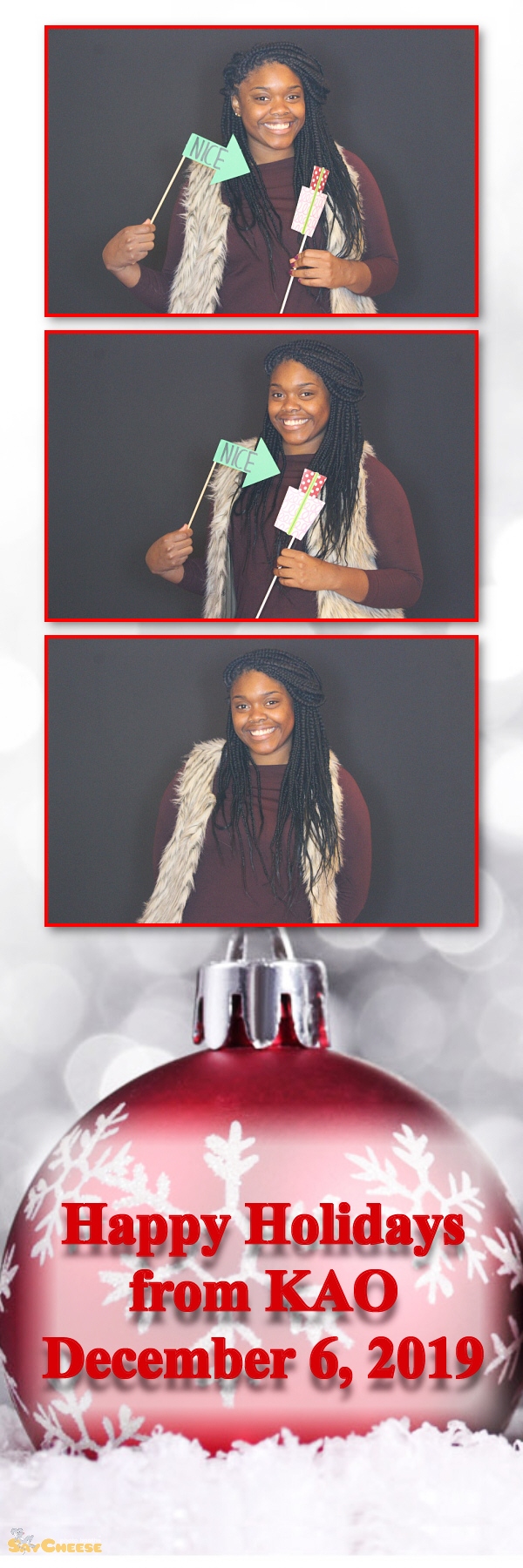 KAO Holiday Party  | View more photos from the event at gallery.saycheesephotobooth.com/u/SayCheesePhotoBooth/KAO-Holiday-Party
