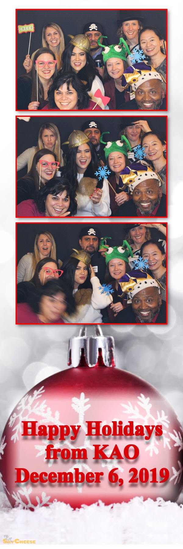 KAO Holiday Party  | View more photos from the event at gallery.saycheesephotobooth.com/u/SayCheesePhotoBooth/KAO-Holiday-Party