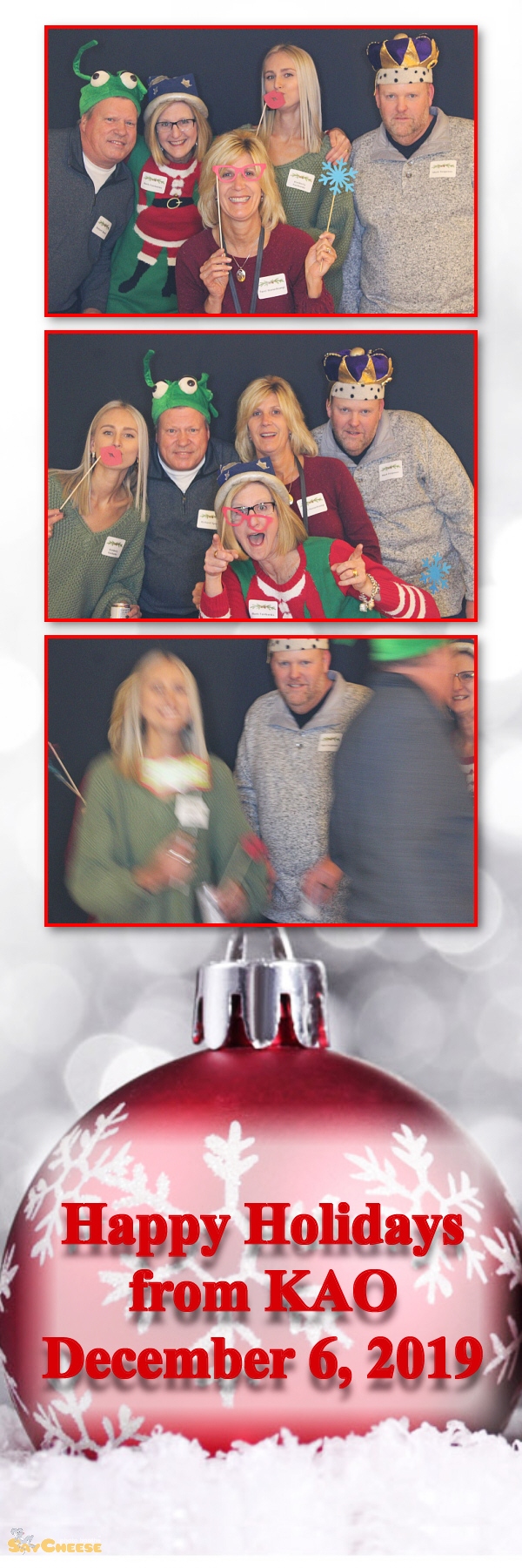KAO Holiday Party  | View more photos from the event at gallery.saycheesephotobooth.com/u/SayCheesePhotoBooth/KAO-Holiday-Party