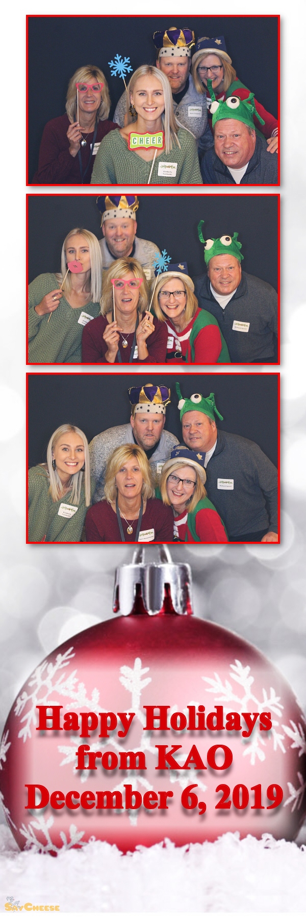 KAO Holiday Party  | View more photos from the event at gallery.saycheesephotobooth.com/u/SayCheesePhotoBooth/KAO-Holiday-Party