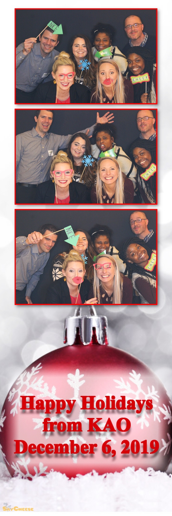 KAO Holiday Party  | View more photos from the event at gallery.saycheesephotobooth.com/u/SayCheesePhotoBooth/KAO-Holiday-Party
