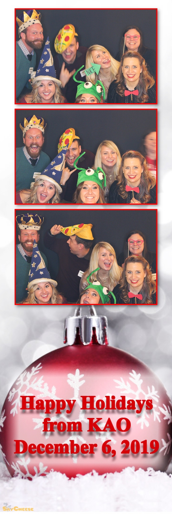 KAO Holiday Party  | View more photos from the event at gallery.saycheesephotobooth.com/u/SayCheesePhotoBooth/KAO-Holiday-Party