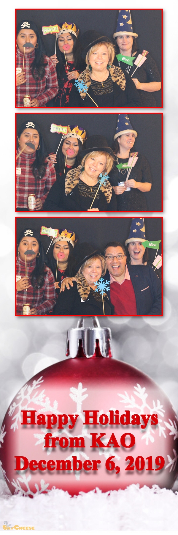 KAO Holiday Party  | View more photos from the event at gallery.saycheesephotobooth.com/u/SayCheesePhotoBooth/KAO-Holiday-Party
