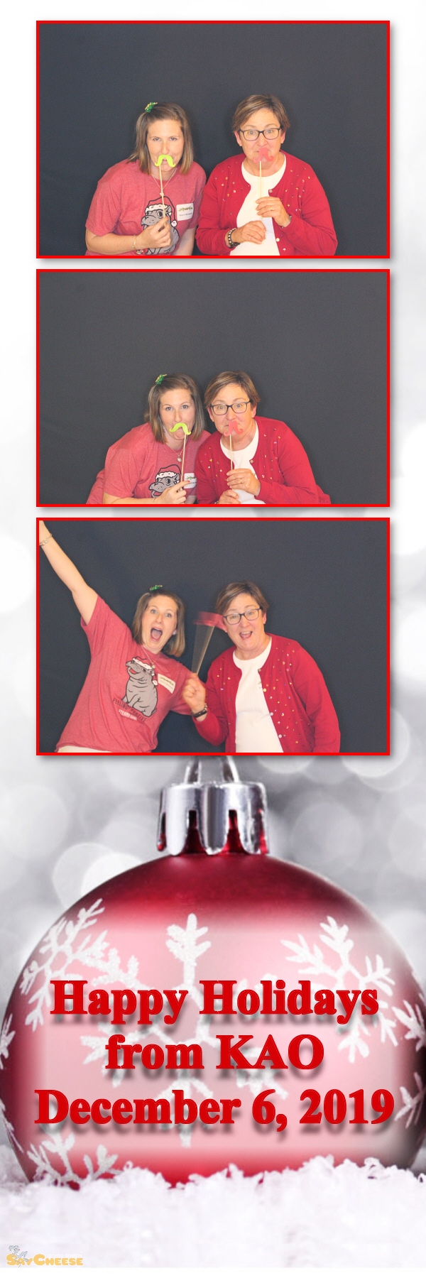KAO Holiday Party  | View more photos from the event at gallery.saycheesephotobooth.com/u/SayCheesePhotoBooth/KAO-Holiday-Party