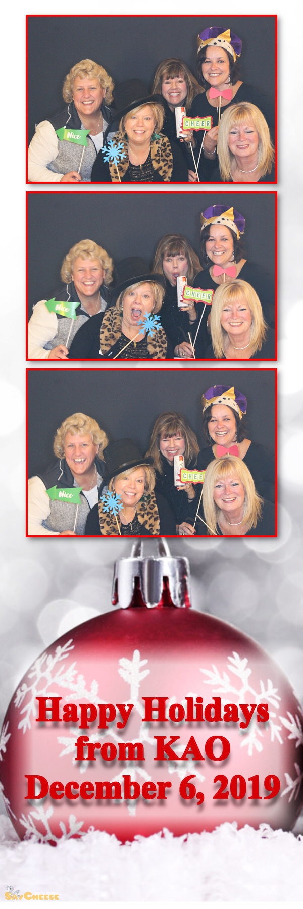 KAO Holiday Party  | View more photos from the event at gallery.saycheesephotobooth.com/u/SayCheesePhotoBooth/KAO-Holiday-Party
