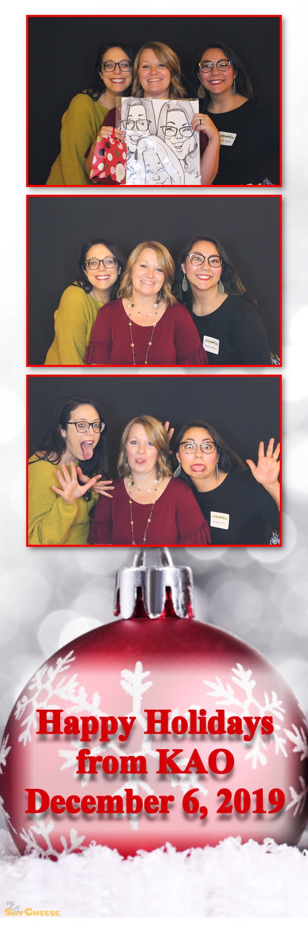 KAO Holiday Party  | View more photos from the event at gallery.saycheesephotobooth.com/u/SayCheesePhotoBooth/KAO-Holiday-Party