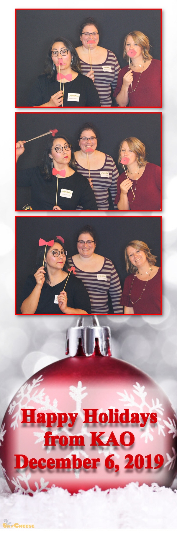 KAO Holiday Party  | View more photos from the event at gallery.saycheesephotobooth.com/u/SayCheesePhotoBooth/KAO-Holiday-Party