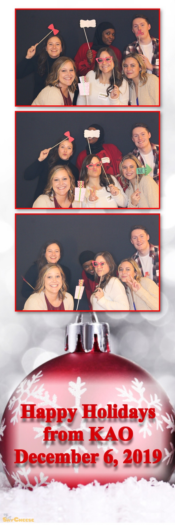 KAO Holiday Party  | View more photos from the event at gallery.saycheesephotobooth.com/u/SayCheesePhotoBooth/KAO-Holiday-Party