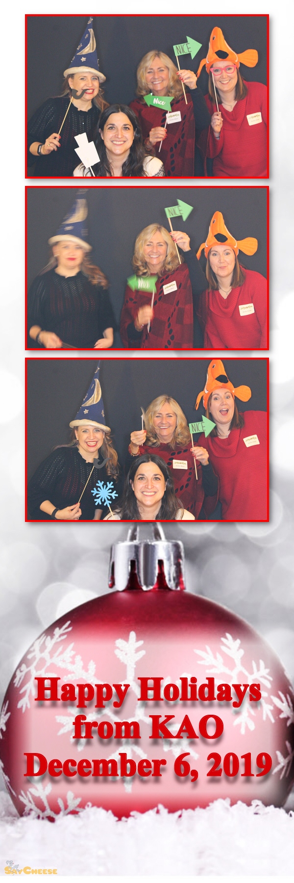 KAO Holiday Party  | View more photos from the event at gallery.saycheesephotobooth.com/u/SayCheesePhotoBooth/KAO-Holiday-Party