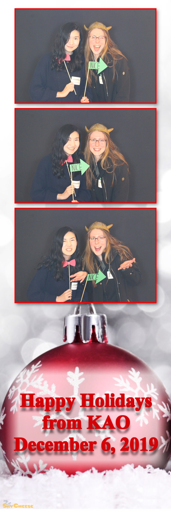 KAO Holiday Party  | View more photos from the event at gallery.saycheesephotobooth.com/u/SayCheesePhotoBooth/KAO-Holiday-Party