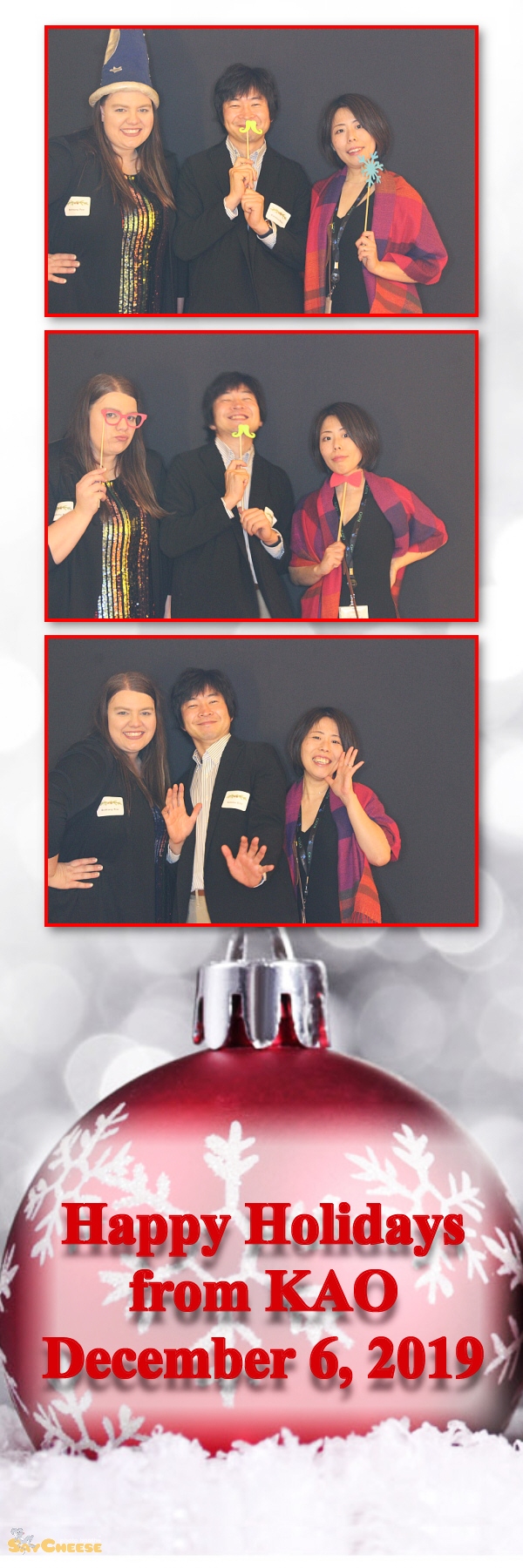KAO Holiday Party  | View more photos from the event at gallery.saycheesephotobooth.com/u/SayCheesePhotoBooth/KAO-Holiday-Party