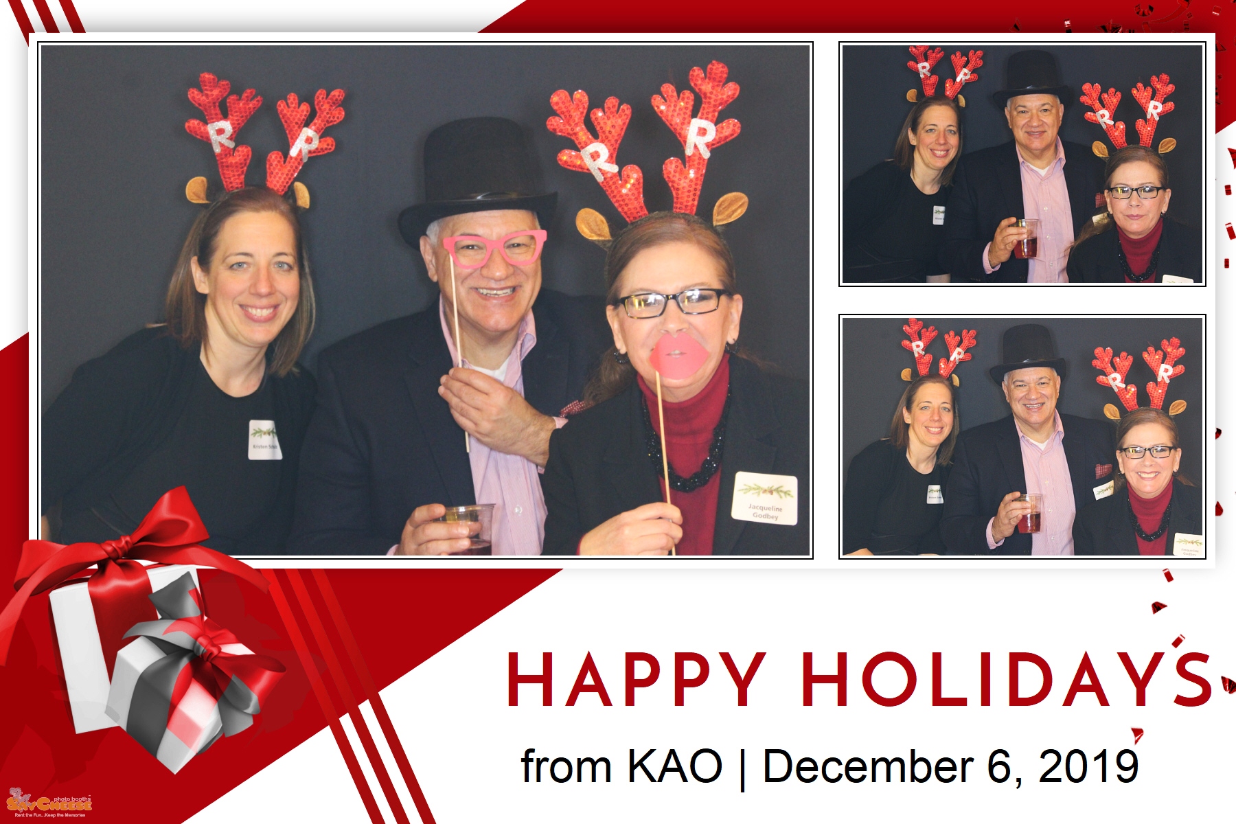 KAO Holiday Party  | View more photos from the event at gallery.saycheesephotobooth.com/u/SayCheesePhotoBooth/KAO-Holiday-Party
