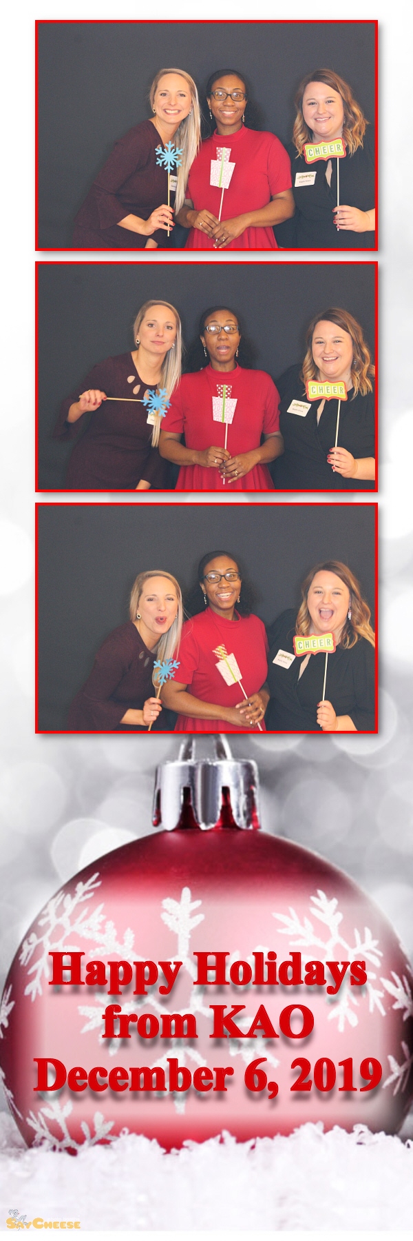KAO Holiday Party  | View more photos from the event at gallery.saycheesephotobooth.com/u/SayCheesePhotoBooth/KAO-Holiday-Party