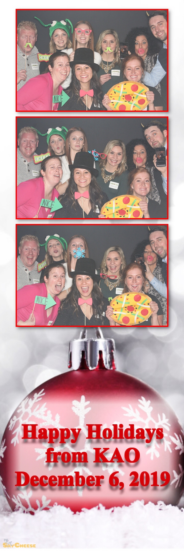 KAO Holiday Party  | View more photos from the event at gallery.saycheesephotobooth.com/u/SayCheesePhotoBooth/KAO-Holiday-Party