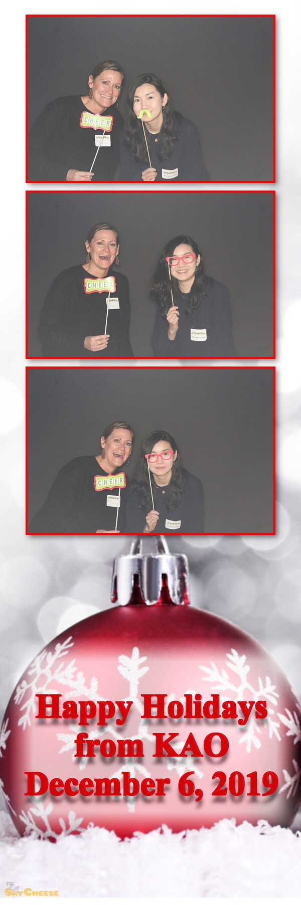 KAO Holiday Party  | View more photos from the event at gallery.saycheesephotobooth.com/u/SayCheesePhotoBooth/KAO-Holiday-Party