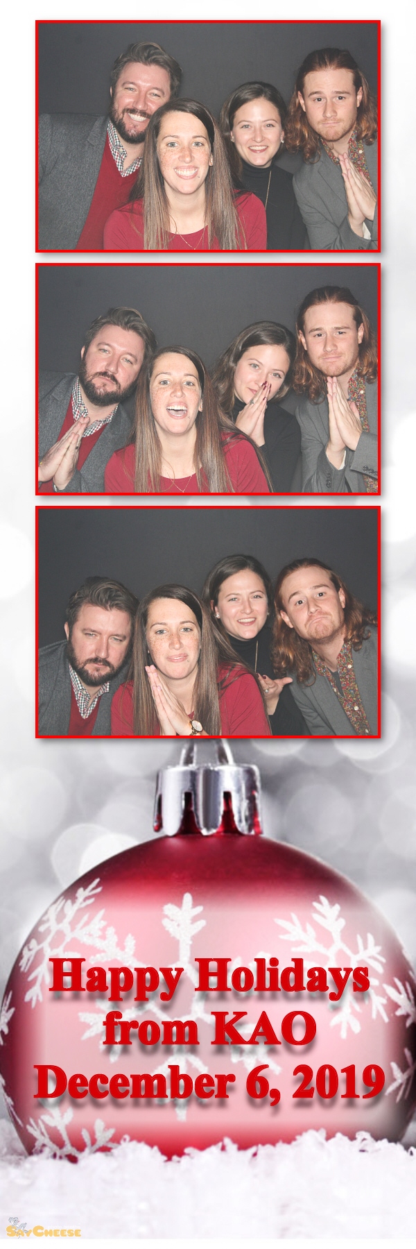 KAO Holiday Party  | View more photos from the event at gallery.saycheesephotobooth.com/u/SayCheesePhotoBooth/KAO-Holiday-Party