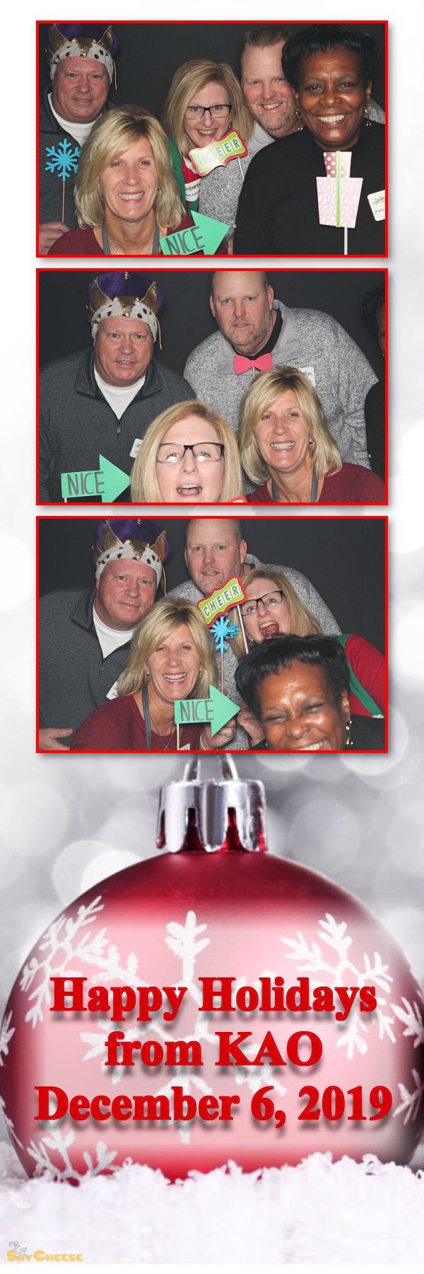 KAO Holiday Party  | View more photos from the event at gallery.saycheesephotobooth.com/u/SayCheesePhotoBooth/KAO-Holiday-Party