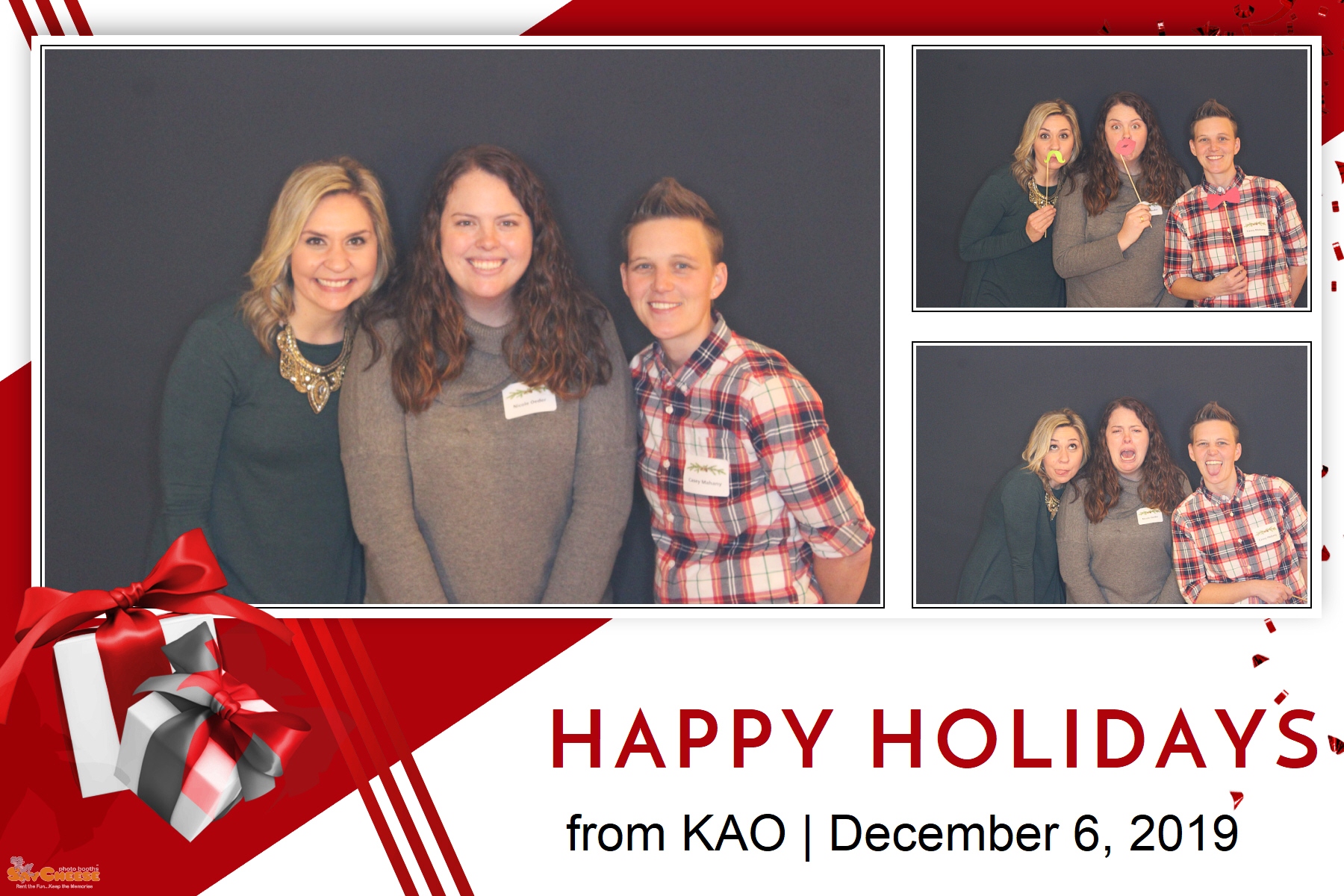 KAO Holiday Party  | View more photos from the event at gallery.saycheesephotobooth.com/u/SayCheesePhotoBooth/KAO-Holiday-Party