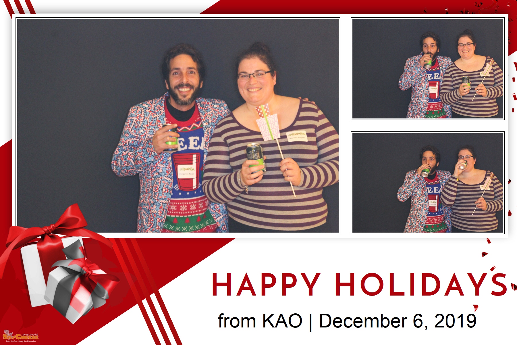 KAO Holiday Party  | View more photos from the event at gallery.saycheesephotobooth.com/u/SayCheesePhotoBooth/KAO-Holiday-Party