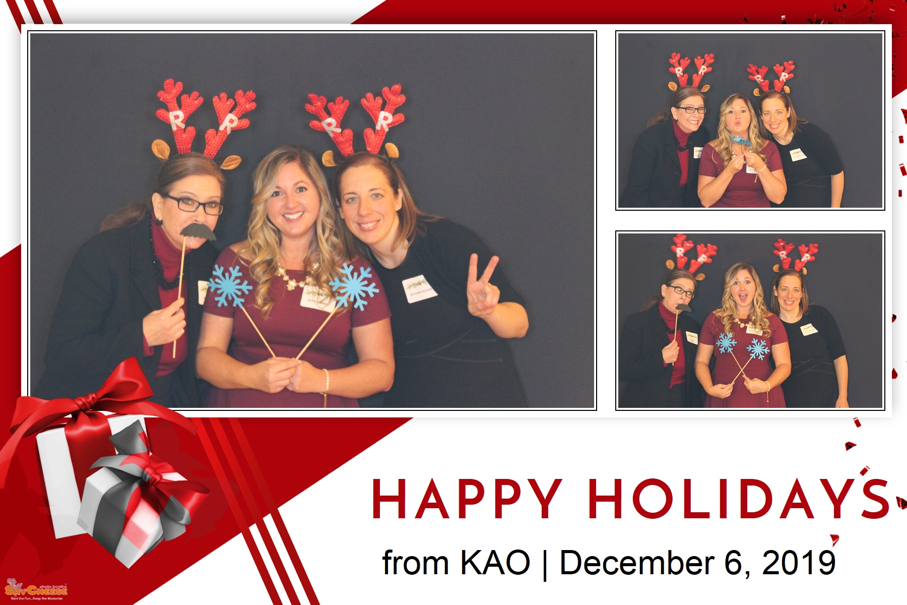 KAO Holiday Party  | View more photos from the event at gallery.saycheesephotobooth.com/u/SayCheesePhotoBooth/KAO-Holiday-Party