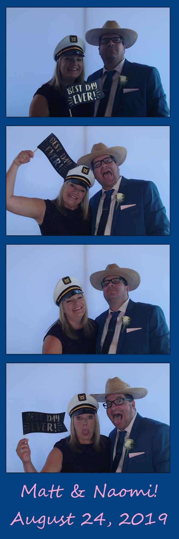Matt and Naomi! | View more photos from the event at gallery.saycheesephotobooth.com/u/SayCheesePhotoBooth/Matt-and-Naomi