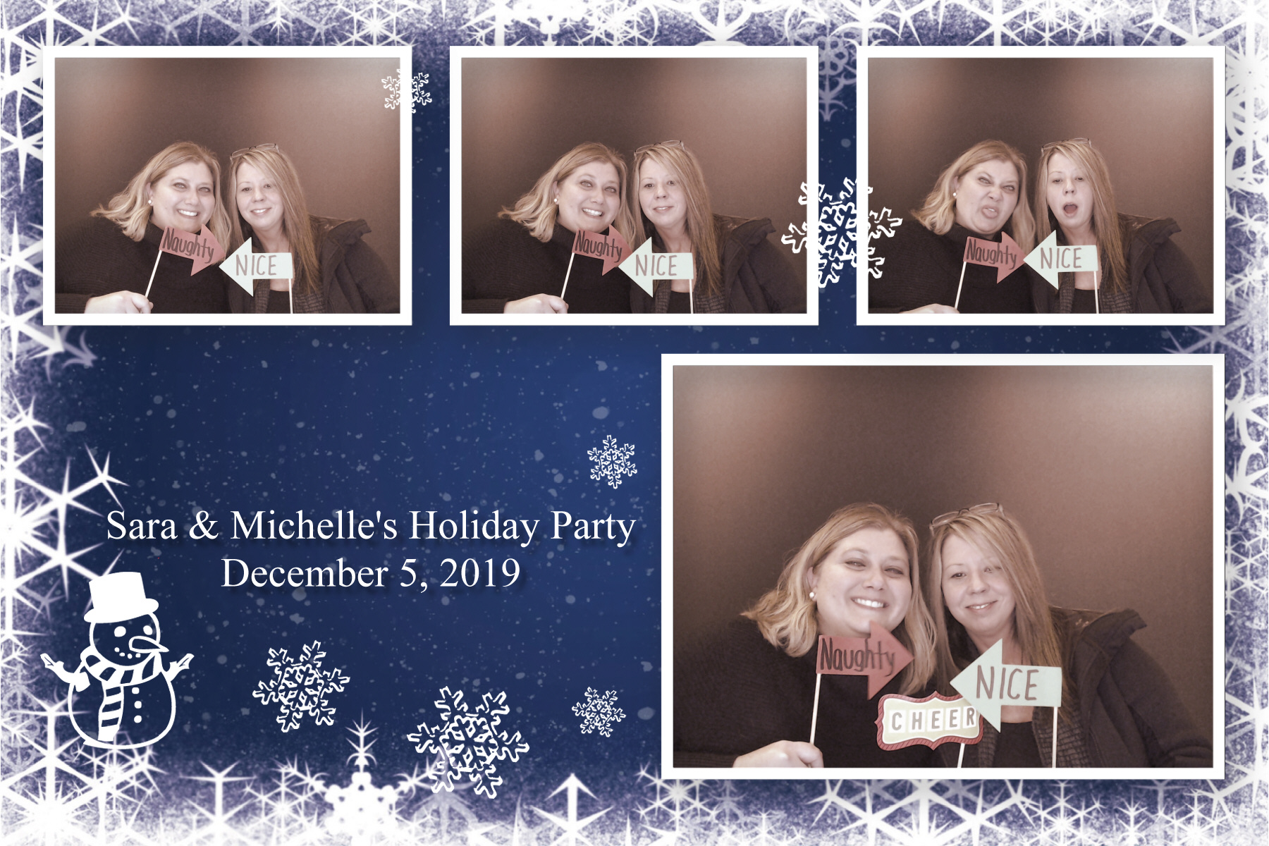 Sara & Michelle's Holiday Party  | View more photos from the event at gallery.saycheesephotobooth.com/u/SayCheesePhotoBooth/Sara-Michelles-Holiday-Party